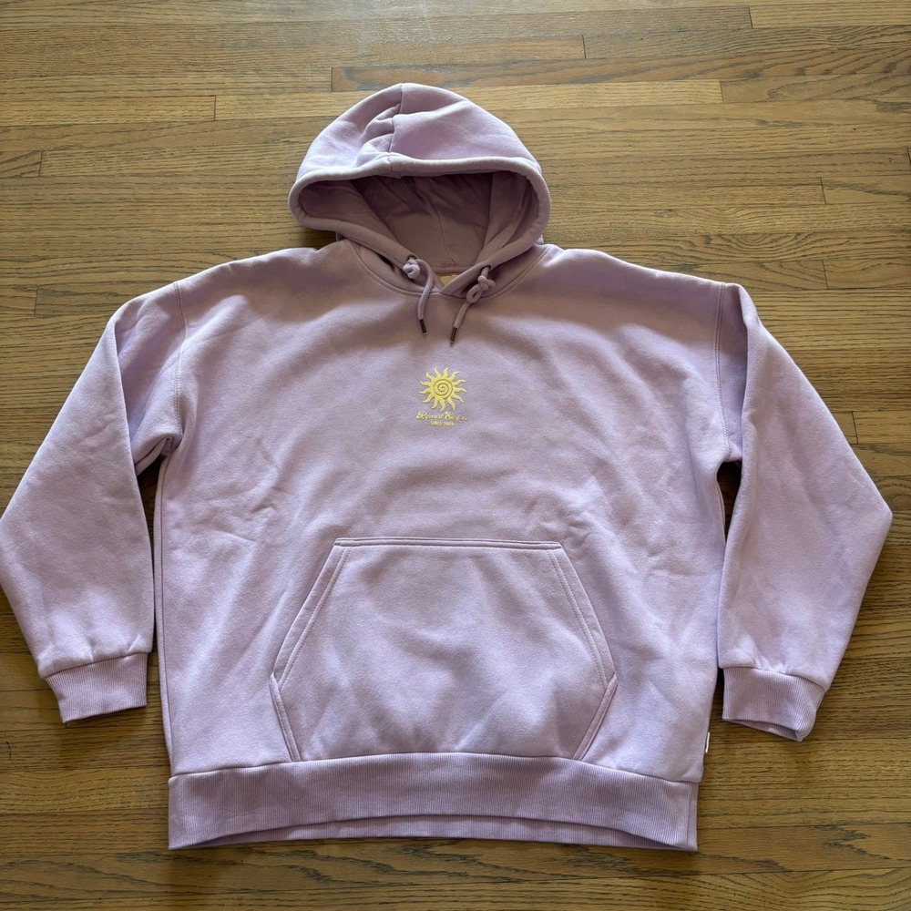 Rip Curl Womens Purple Sun Graphic Hoodie Sweatshirt 089WFL Medium
